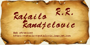 Rafailo Ranđelović vizit kartica